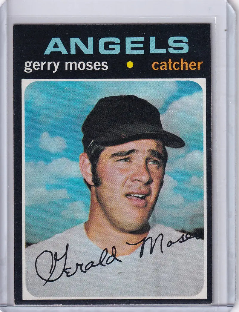 1971 Topps Baseball #205 Jerry Moses - California Angels