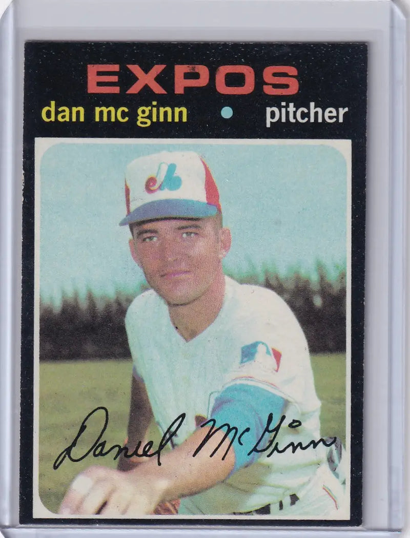 1971 Topps Baseball #21 Dan McGinn - Montreal Expos