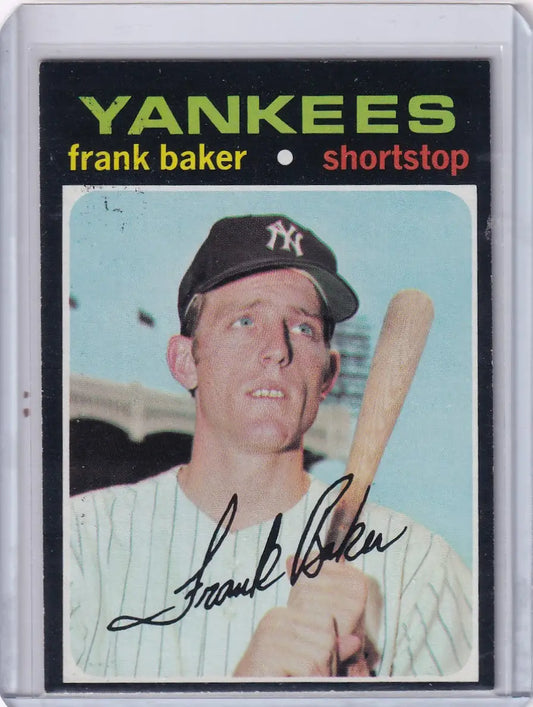 1971 Topps Baseball #213 Frank Baker - New York Yankees RC - Baseball Card Single