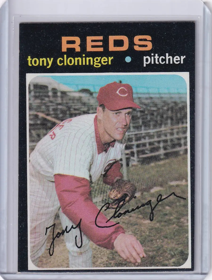 1971 Topps Baseball #218 Tony Cloninger - Cincinnati Reds