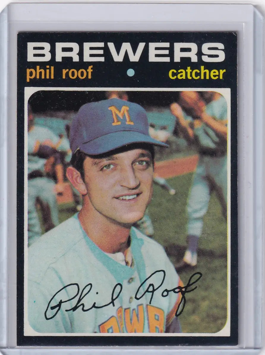1971 Topps Baseball #22 Phil Roof - Milwaukee Brewers