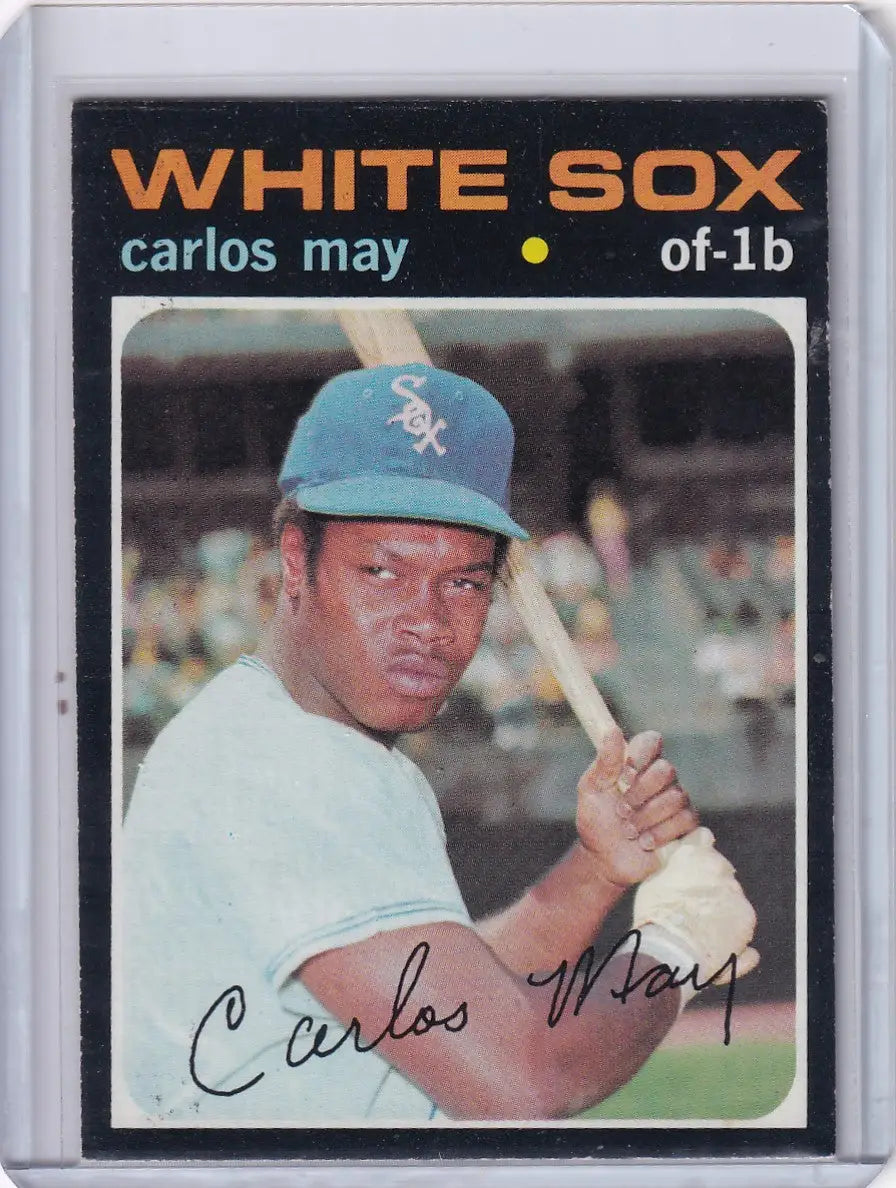 1971 Topps Baseball #243 Carlos May - Chicago White Sox