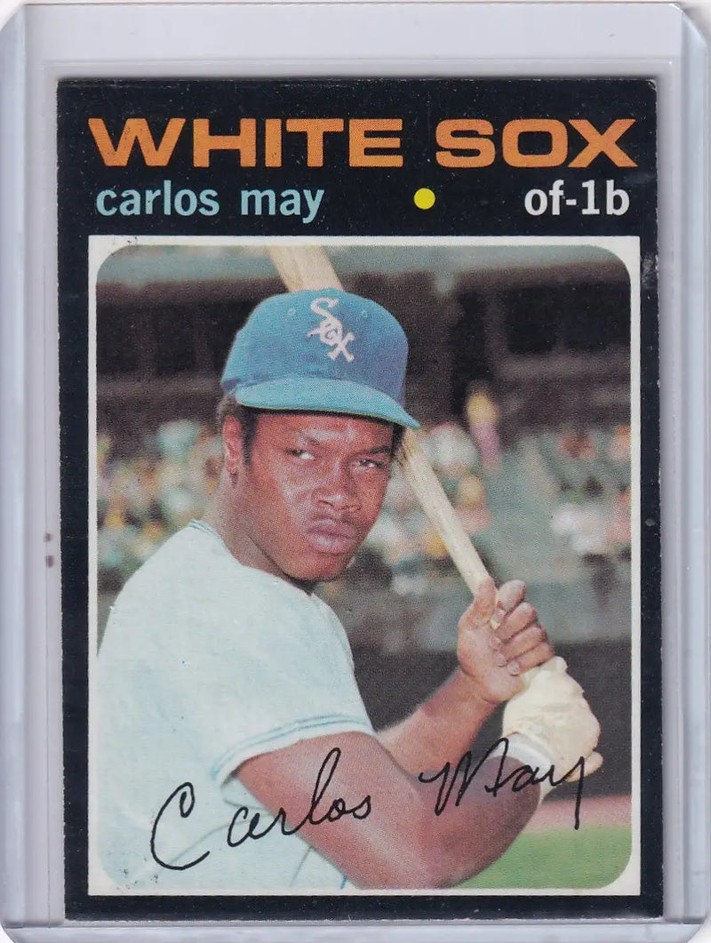 1971 Topps Baseball #243 Carlos May - Chicago White Sox
