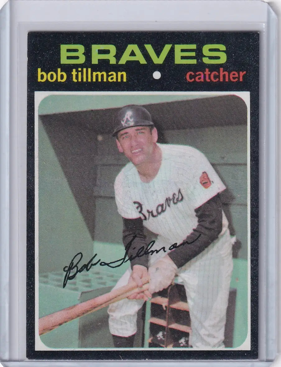 1971 Topps Baseball #244 Bob Tillman - Atlanta Braves