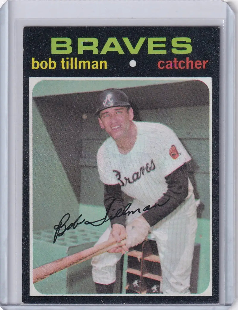 1971 Topps Baseball #244 Bob Tillman - Atlanta Braves