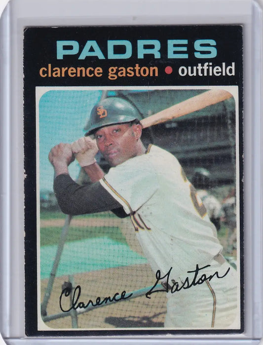 1971 Topps Baseball #25 Cito Gaston - San Diego Padres - Baseball Card Single