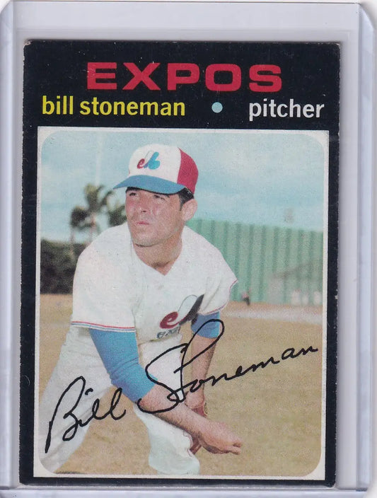 1971 Topps Baseball #266 Bill Stoneman - Montreal Expos - Baseball Card Single