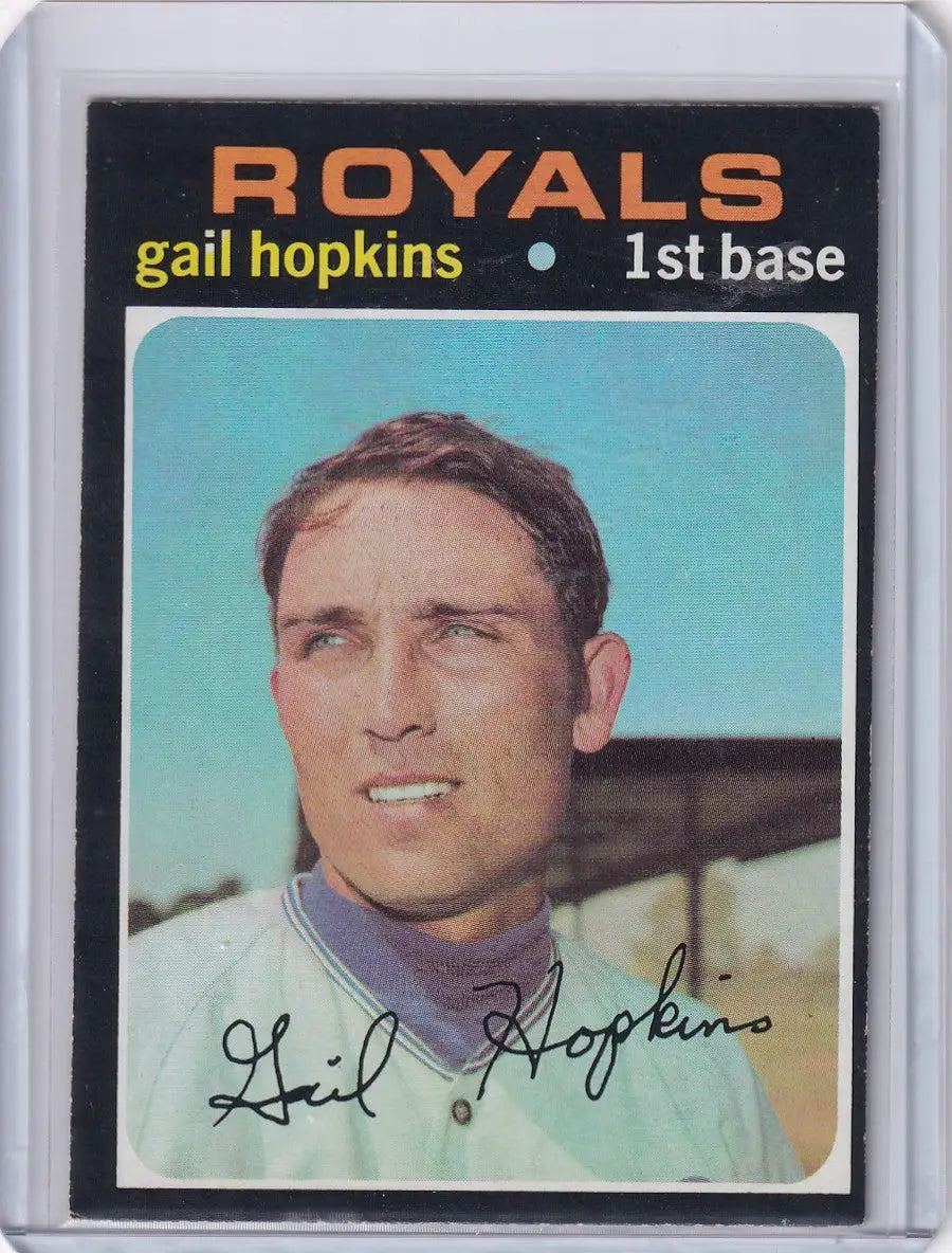 1971 Topps Baseball #269 Gail Hopkins - Kansas City Royals