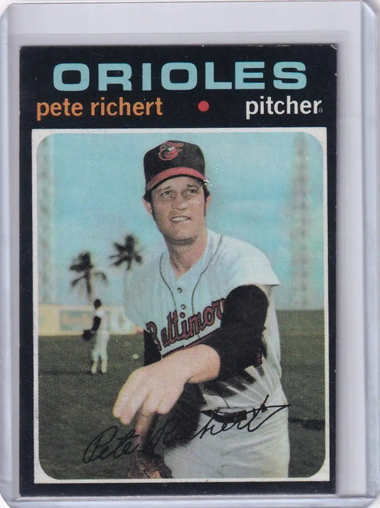 1971 Topps Baseball #273 Pete Richert - Baltimore Orioles - Baseball Card Single