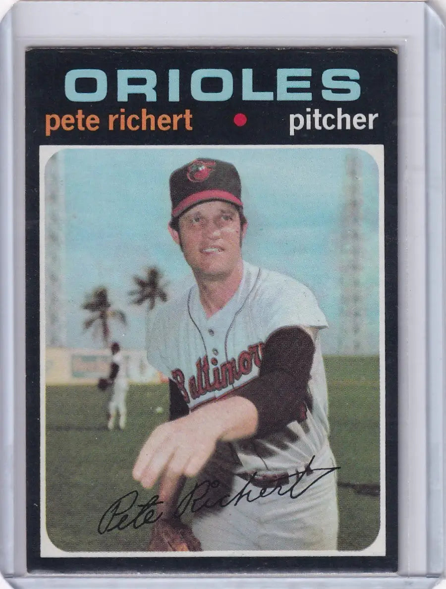 1971 Topps Baseball #273 Pete Richert - Baltimore Orioles - Baseball Card Single