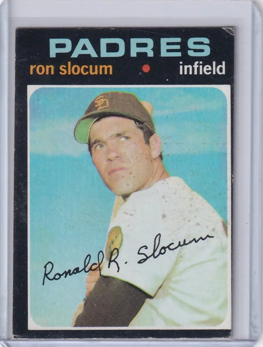 1971 Topps Baseball #274 Ron Slocum - San Diego Padres - Baseball Card Single