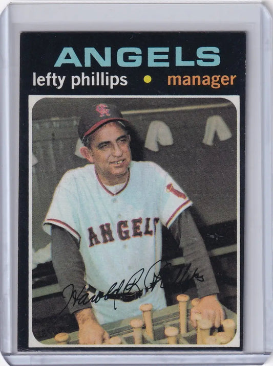 1971 Topps Baseball #279 Lefty Phillips - California Angels - Baseball Card Single