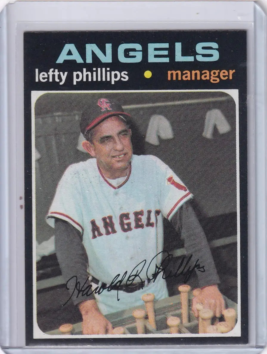 1971 Topps Baseball #279 Lefty Phillips - California Angels