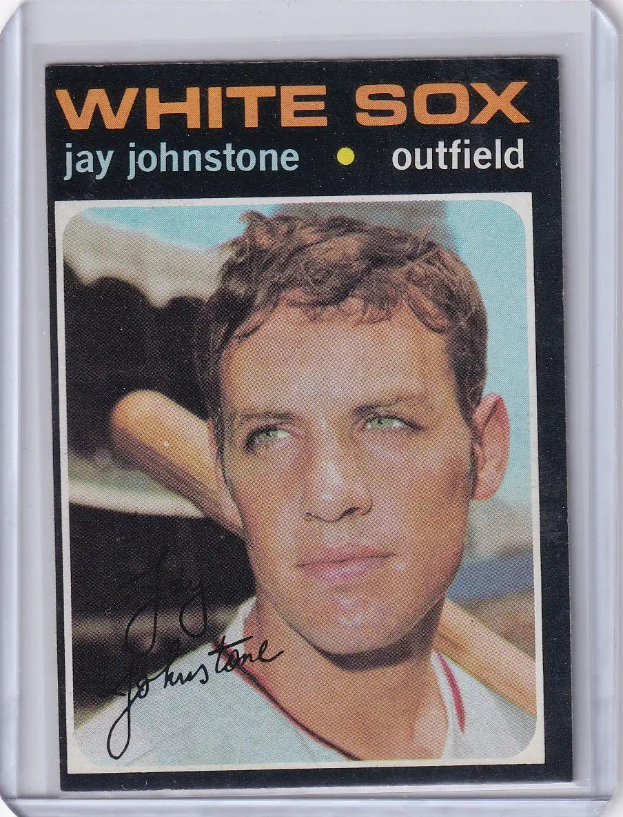 Baseball card of Jay Johnstone, Chicago White Sox, from 1971 Topps Baseball series