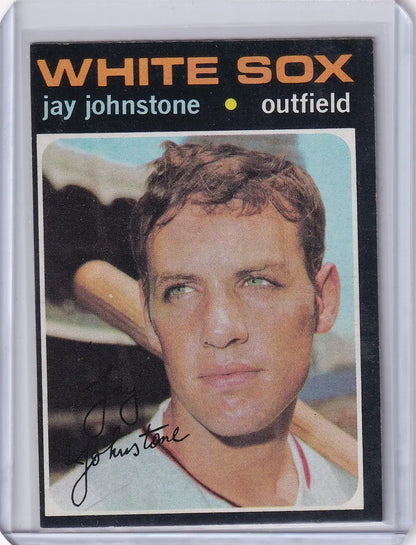 Baseball card of Jay Johnstone, Chicago White Sox, from 1971 Topps Baseball series