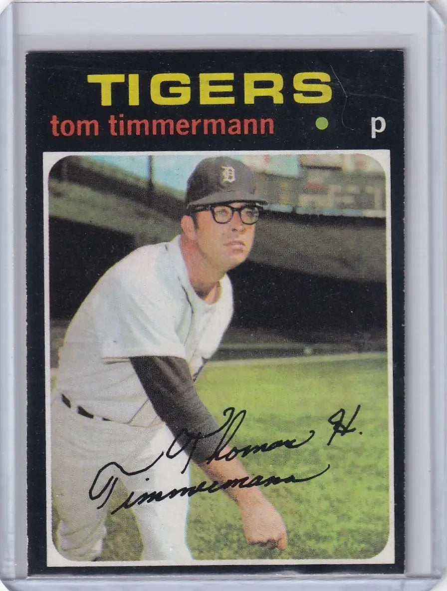 1971 Topps Baseball #296 Tom Timmermann - Detroit Tigers