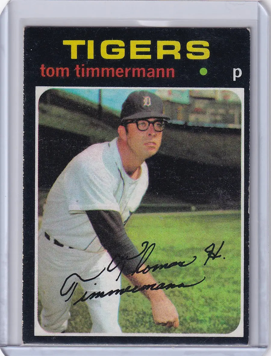 1971 Topps Baseball #296 Tom Timmermann - Detroit Tigers