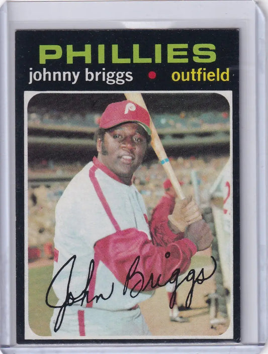 1971 Topps Baseball #297 Johnny Briggs - Philadelphia Phillies - Baseball Card Single