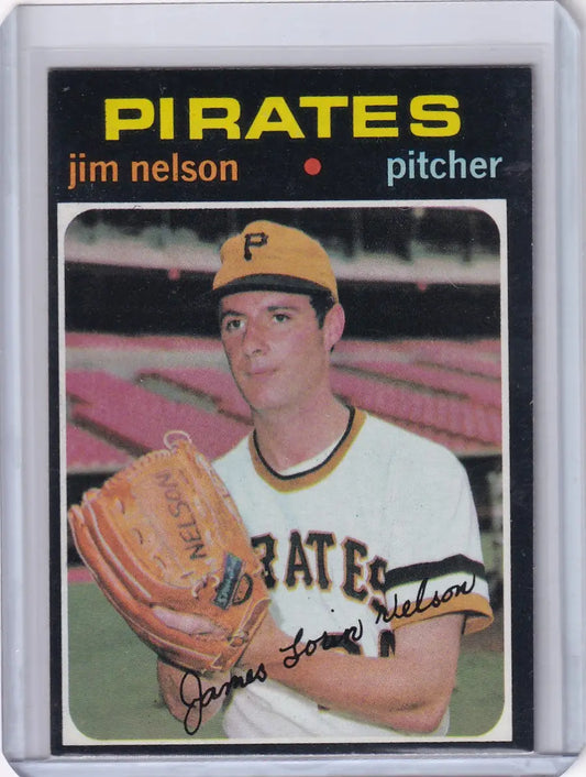 1971 Topps Baseball #298 Jim Nelson - Pittsburgh Pirates RC - Baseball Card Single