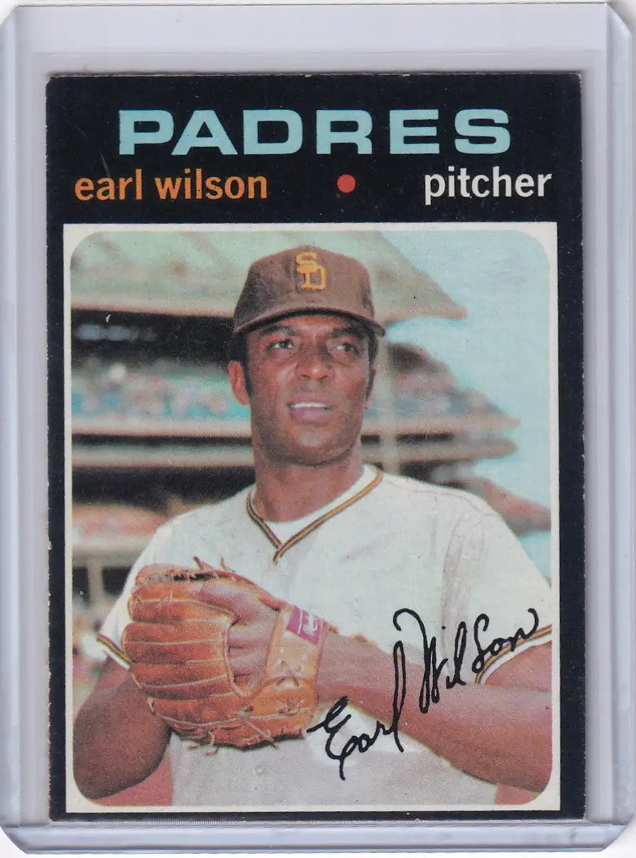 1971 Topps Baseball #301 Earl Wilson - San Diego Padres