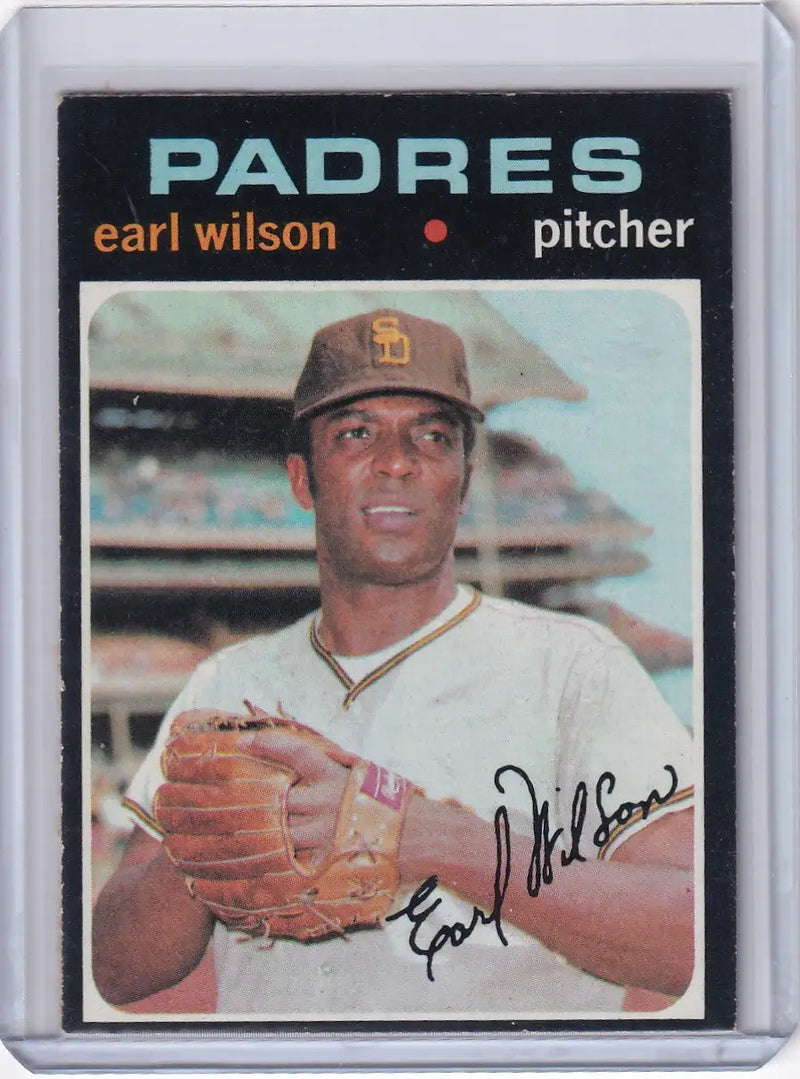 1971 Topps Baseball #301 Earl Wilson - San Diego Padres