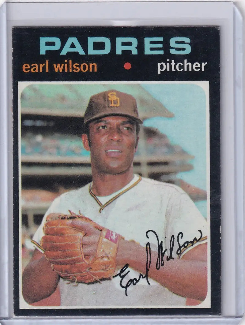 1971 Topps Baseball #301 Earl Wilson - San Diego Padres