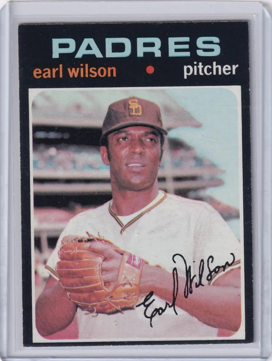 1971 Topps Baseball #301 Earl Wilson - San Diego Padres