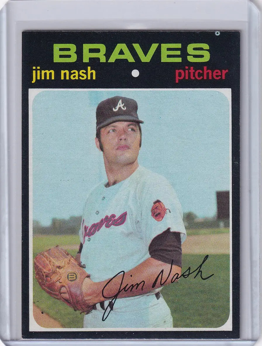 1971 Topps Baseball #306 Jim Nash - Atlanta Braves