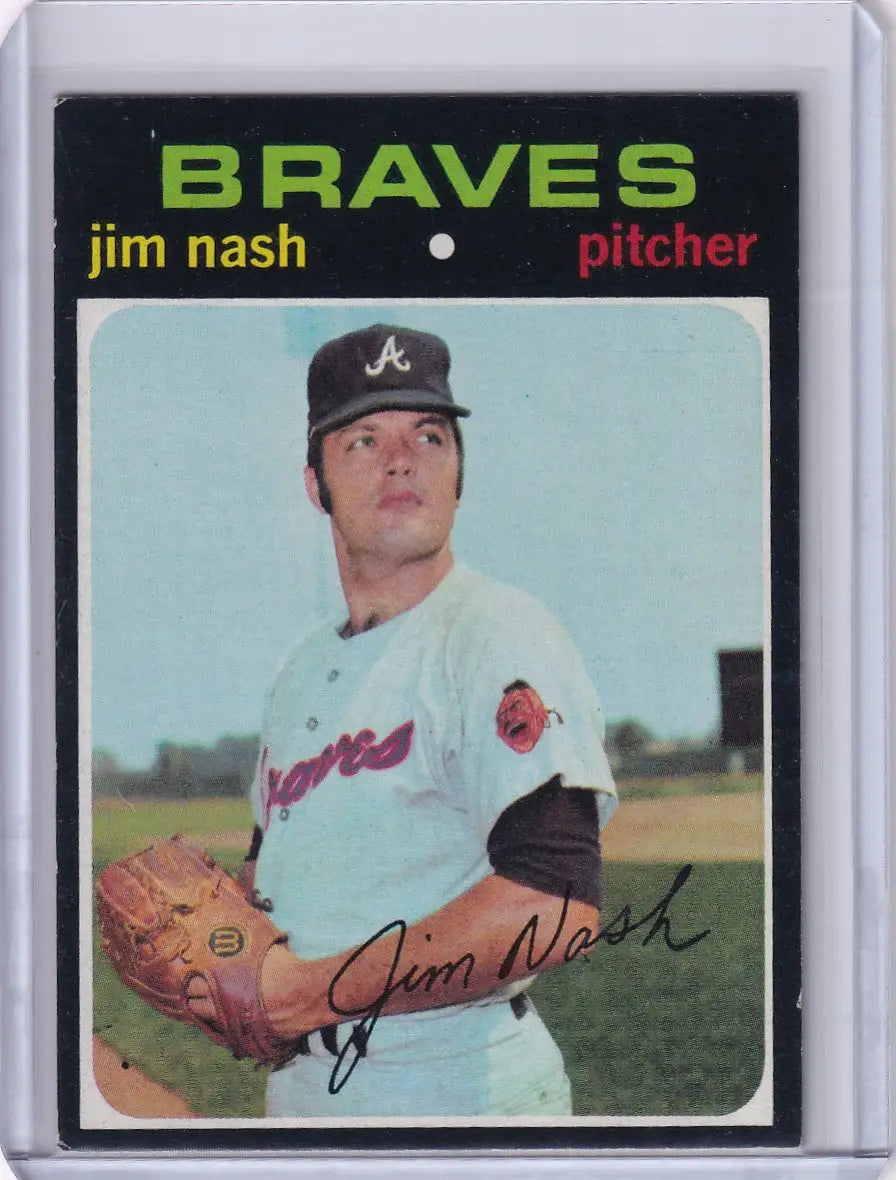 1971 Topps Baseball #306 Jim Nash - Atlanta Braves