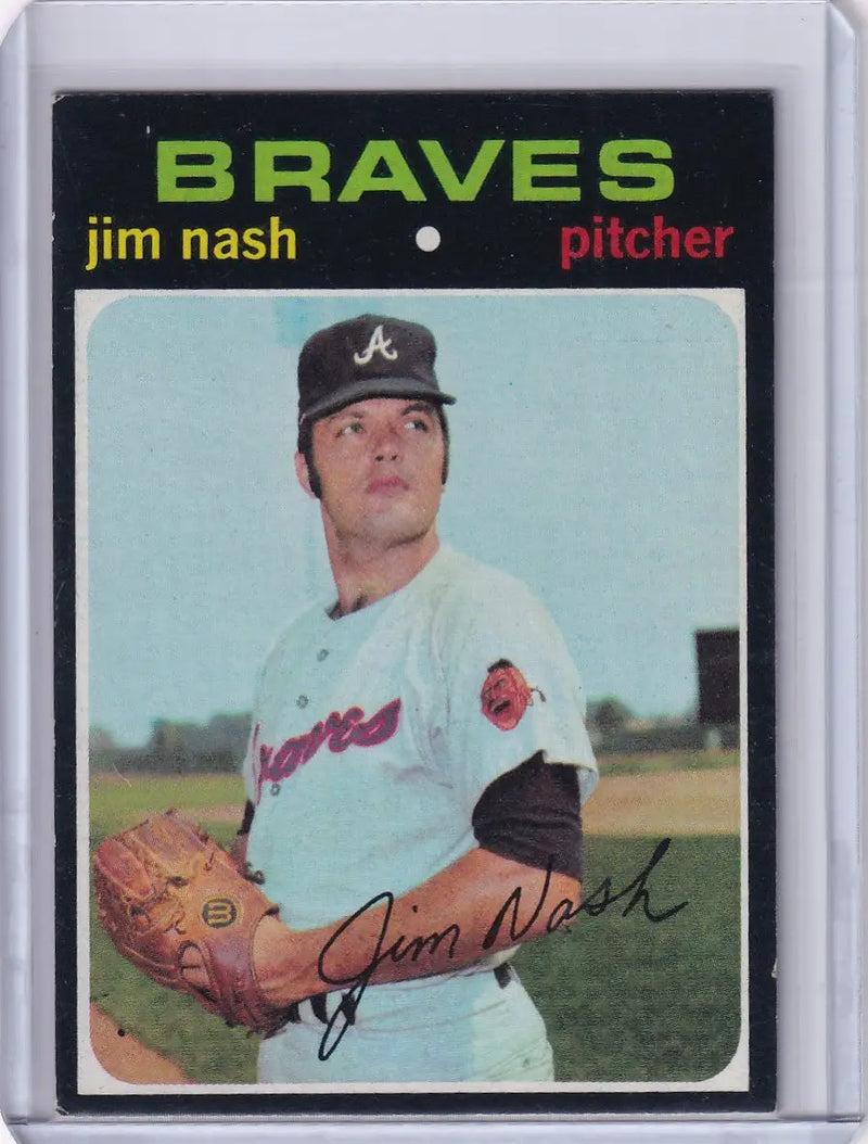 1971 Topps Baseball #306 Jim Nash - Atlanta Braves
