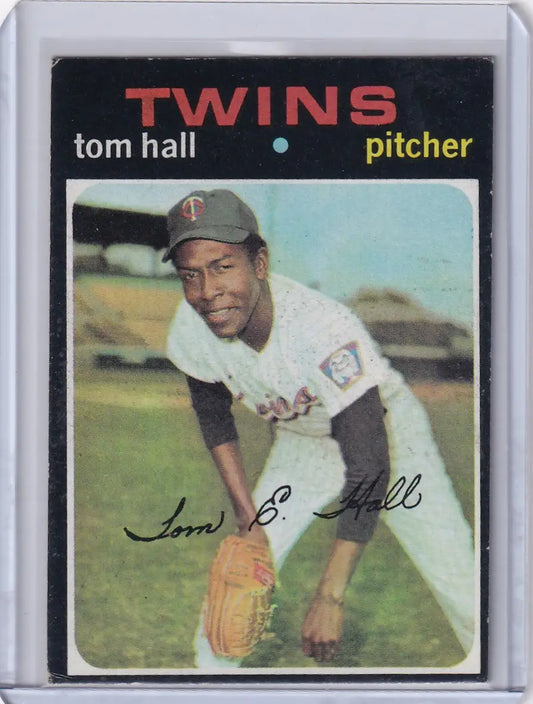 1971 Topps Baseball #313 Tom Hall - Minnesota Twins - Baseball Card Single