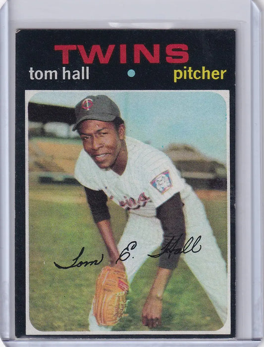1971 Topps Baseball #313 Tom Hall - Minnesota Twins - Baseball Card Single