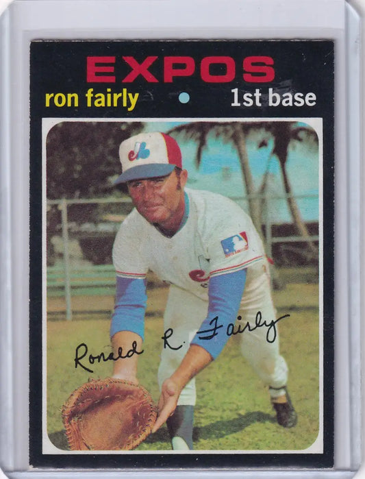 1971 Topps Baseball #315 Ron Fairly - Montreal Expos - Baseball Card Single
