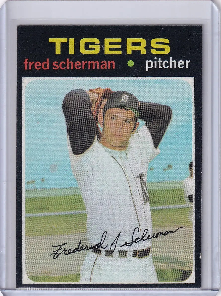 1971 Topps Baseball #316 Fred Scherman - Detroit Tigers RC