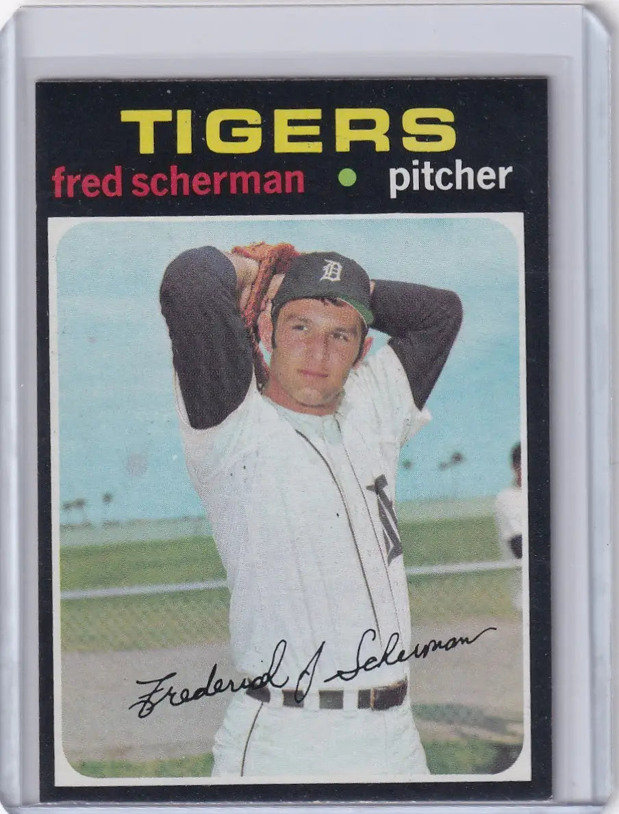 1971 Topps Baseball #316 Fred Scherman - Detroit Tigers RC