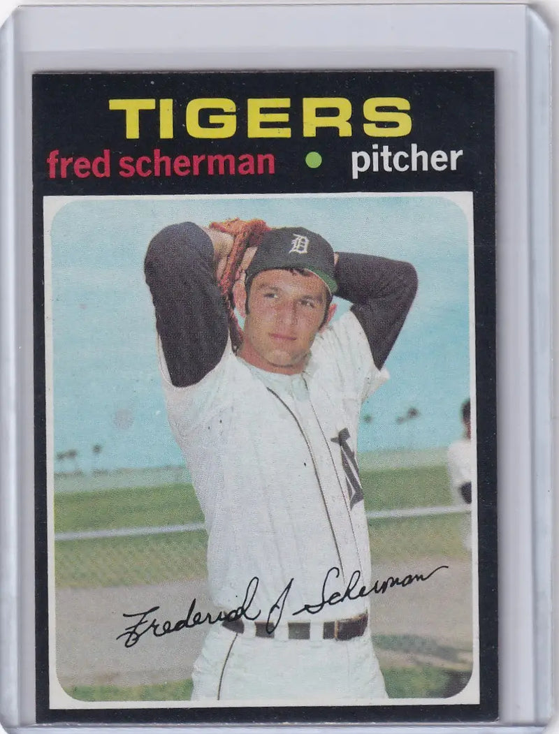 1971 Topps Baseball #316 Fred Scherman - Detroit Tigers RC