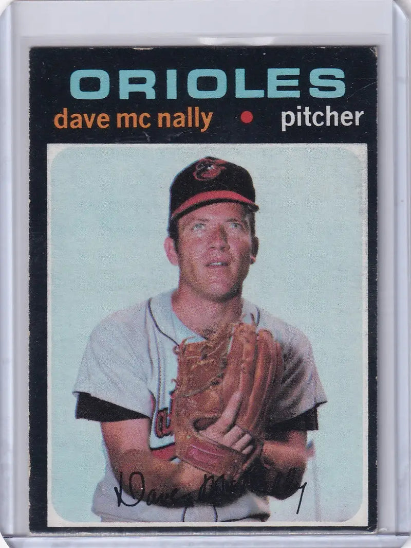 1971 Topps Baseball #320 Dave McNally - Baltimore Orioles