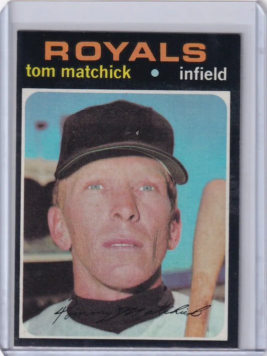 1971 Topps Baseball #321 Tom Matchick - Kansas City Royals - Baseball Card Single
