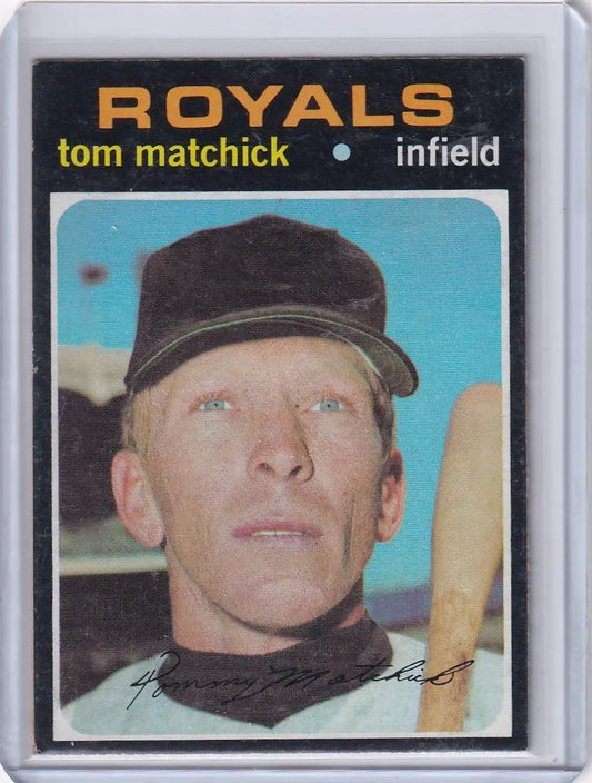 1971 Topps Baseball #321 Tom Matchick - Kansas City Royals - Baseball Card Single