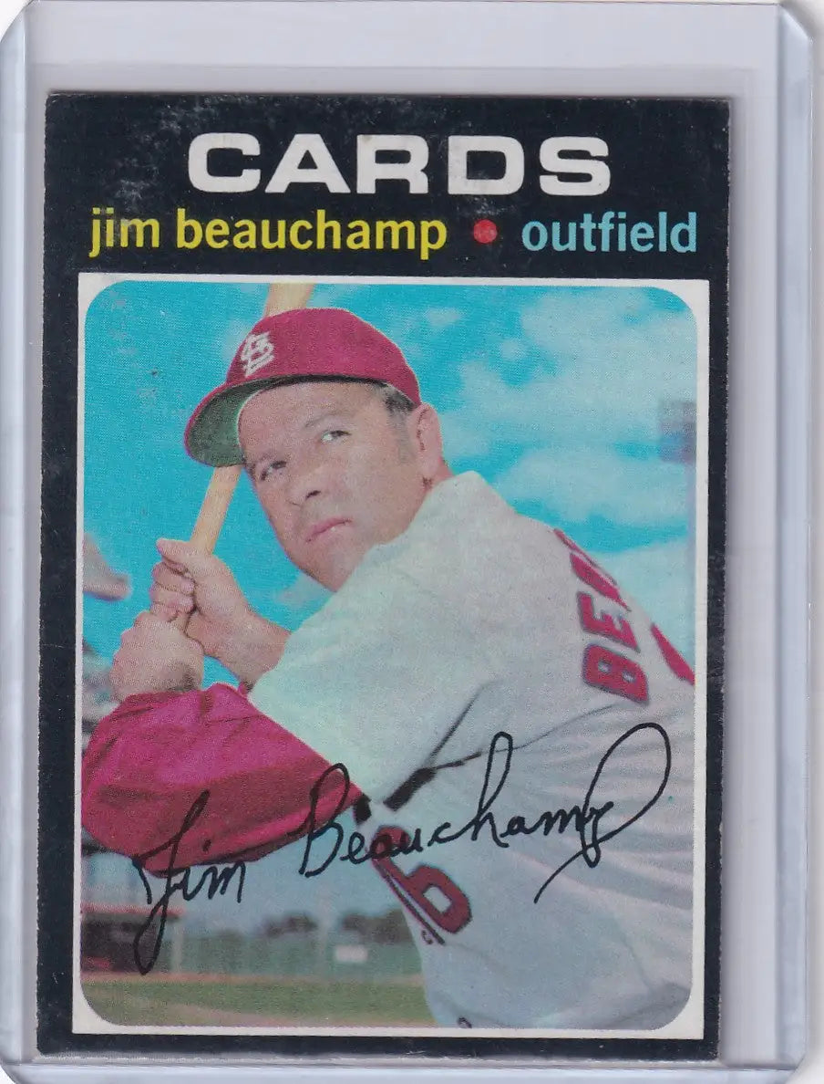 1971 Topps Baseball #322 Jim Beauchamp - St. Louis Cardinals