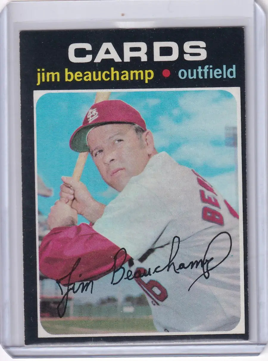 1971 Topps Baseball #322 Jim Beauchamp - St. Louis Cardinals