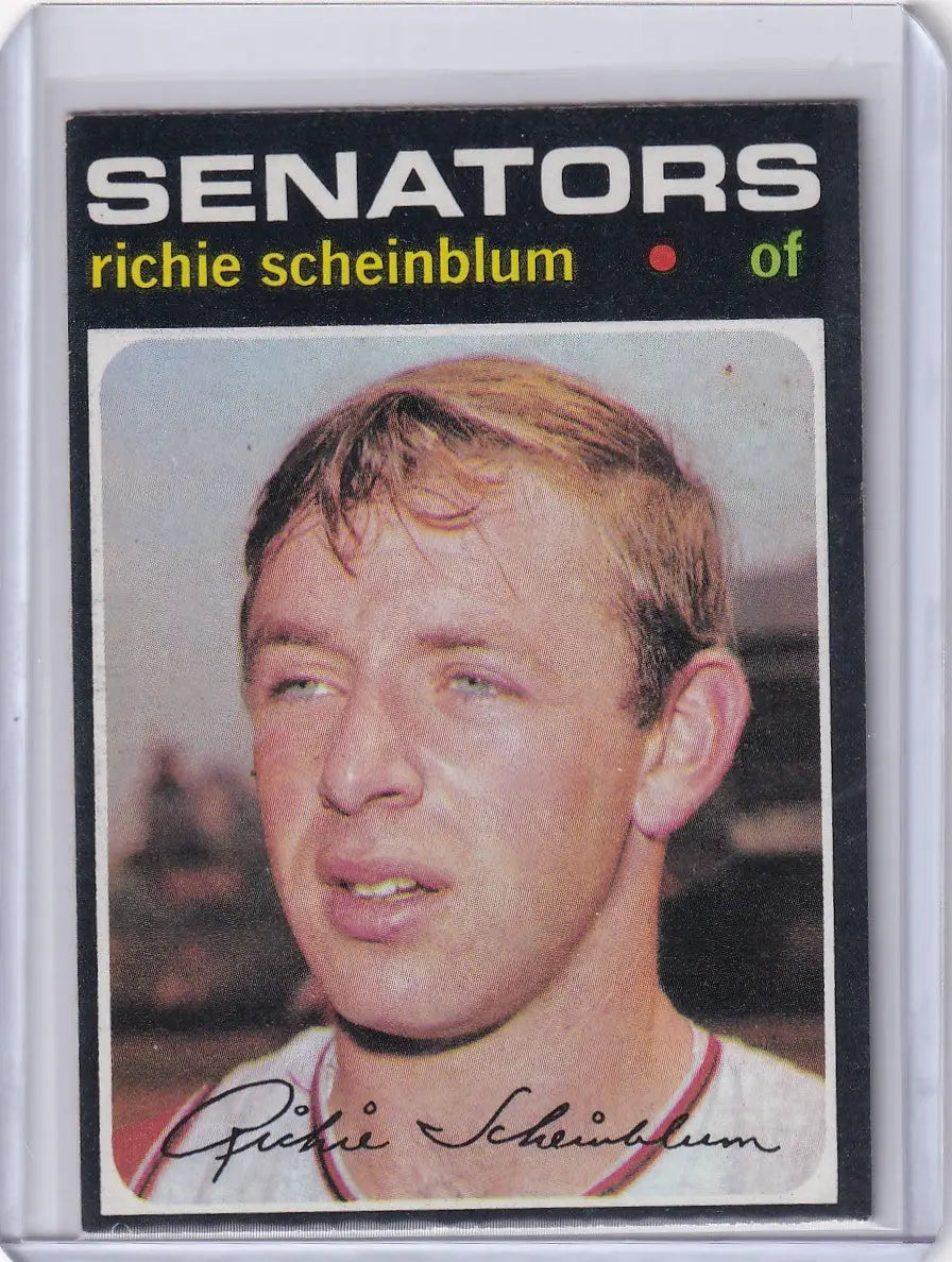 1971 Topps Baseball #326 Richie Scheinblum - Washington Senators