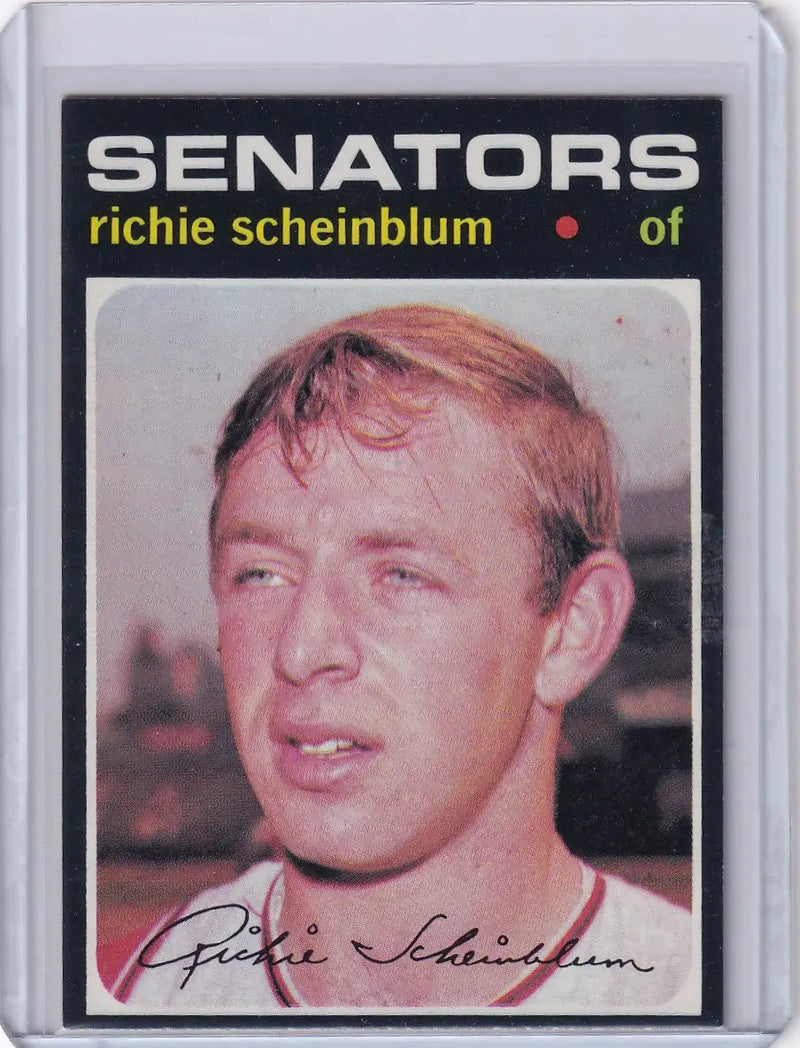 1971 Topps Baseball #326 Richie Scheinblum - Washington Senators
