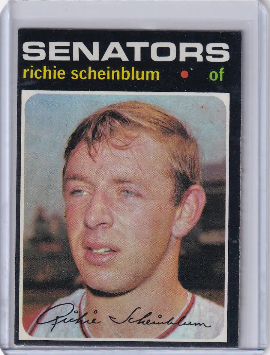 1971 Topps Baseball #326 Richie Scheinblum - Washington Senators