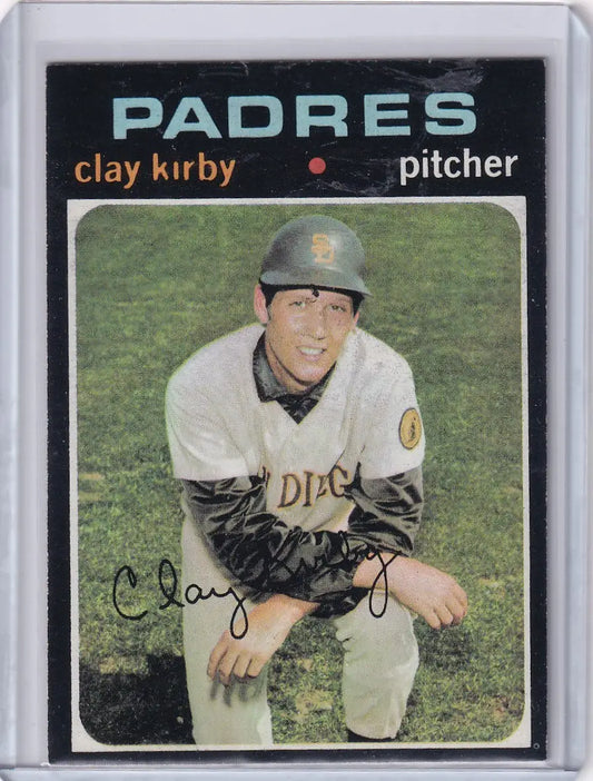 1971 Topps Baseball #333 Clay Kirby - San Diego Padres - Baseball Card Single