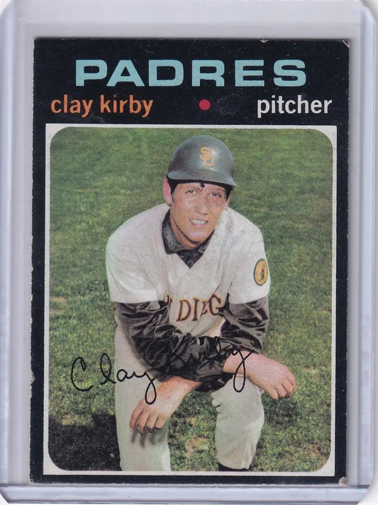 1971 Topps Baseball #333 Clay Kirby - San Diego Padres - Baseball Card Single