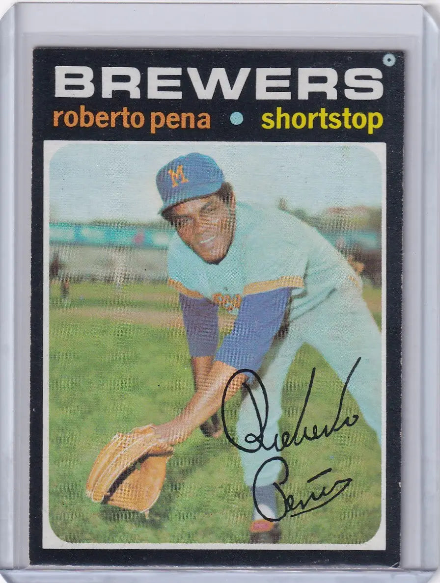 1971 Topps Baseball #334 Roberto Pena - Milwaukee Brewers