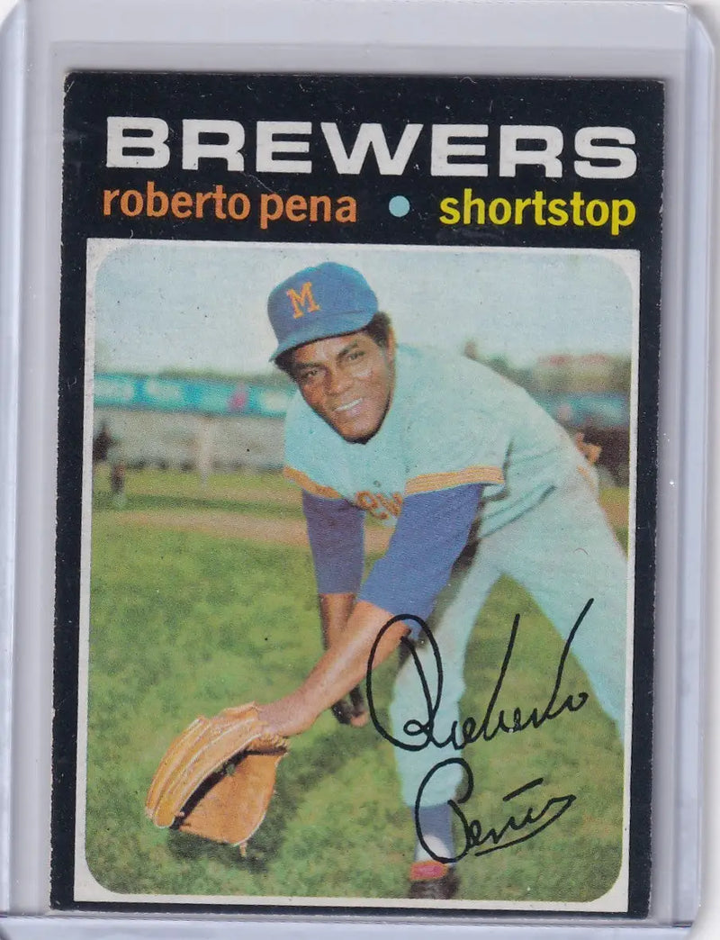 1971 Topps Baseball #334 Roberto Pena - Milwaukee Brewers