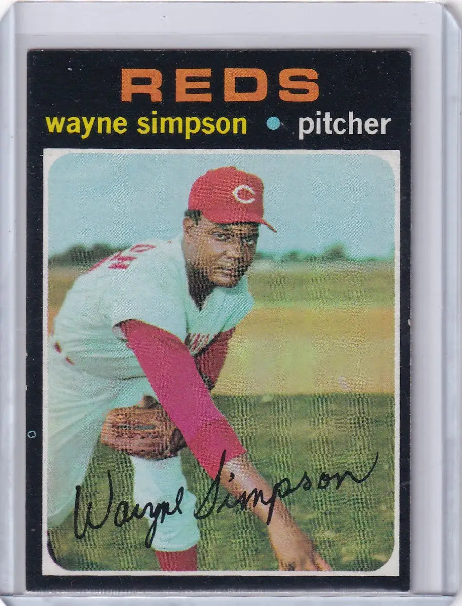 1971 Topps Baseball #339 Wayne Simpson - Cincinnati Reds