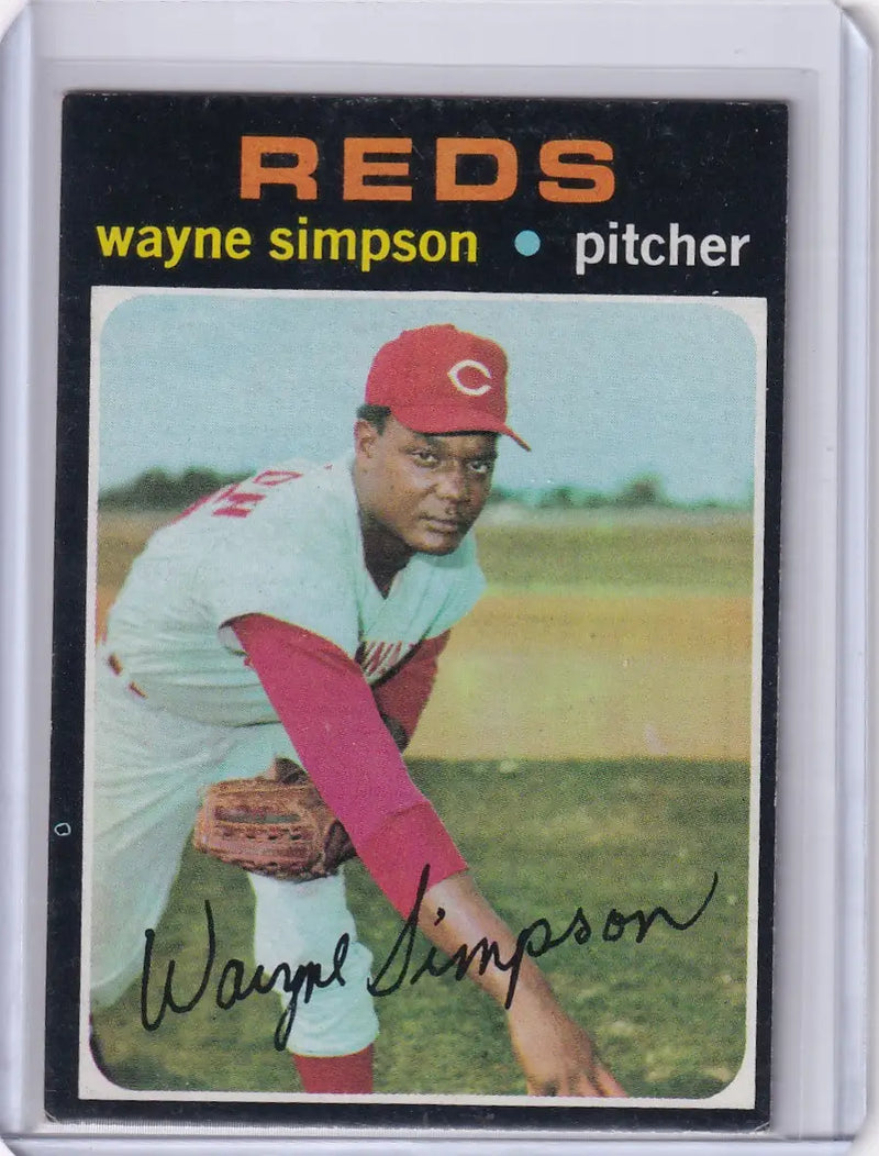1971 Topps Baseball #339 Wayne Simpson - Cincinnati Reds